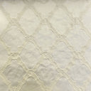 Serena Fabric Cotton Polyester Jacquard Fabric - Embossed Diamond-Shaped Geometric, Natural/Washed, 60" Width (1 Yard)