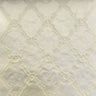 Serena Fabric Cotton Polyester Jacquard Fabric - Embossed Diamond-Shaped Geometric, Natural/Washed, 60" Width (1 Yard)