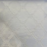 Serena Fabric Cotton Polyester Jacquard Fabric - Embossed Diamond-Shaped Geometric, Natural/Washed, 60" Width (1 Yard)