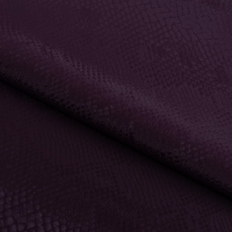 Serpent Polyester Spandex Slick Vinyl Fabric - Snake Skin Inspired Pattern, 54" Width (1 Yard)