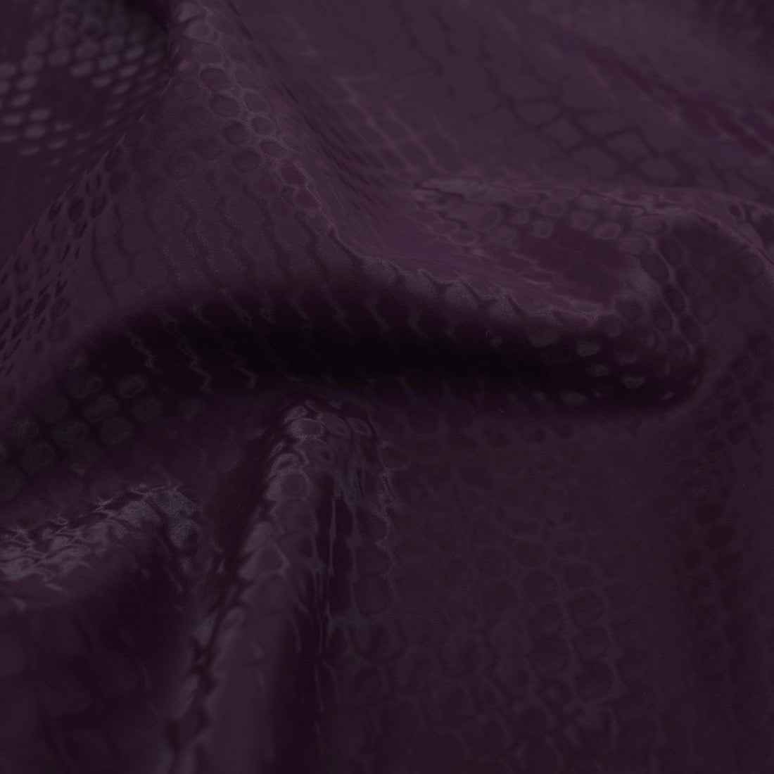 Serpent Polyester Spandex Slick Vinyl Fabric - Snake Skin Inspired Pattern, 54" Width (1 Yard)