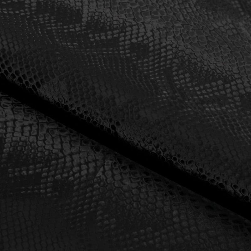 Serpent Polyester Spandex Slick Vinyl Fabric - Snake Skin Inspired Pattern, 54" Width (1 Yard)