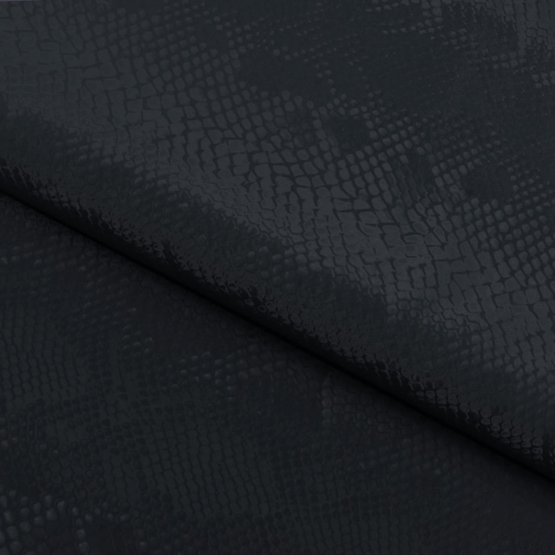 Serpent Polyester Spandex Slick Vinyl Fabric - Snake Skin Inspired Pattern, 54" Width (1 Yard)