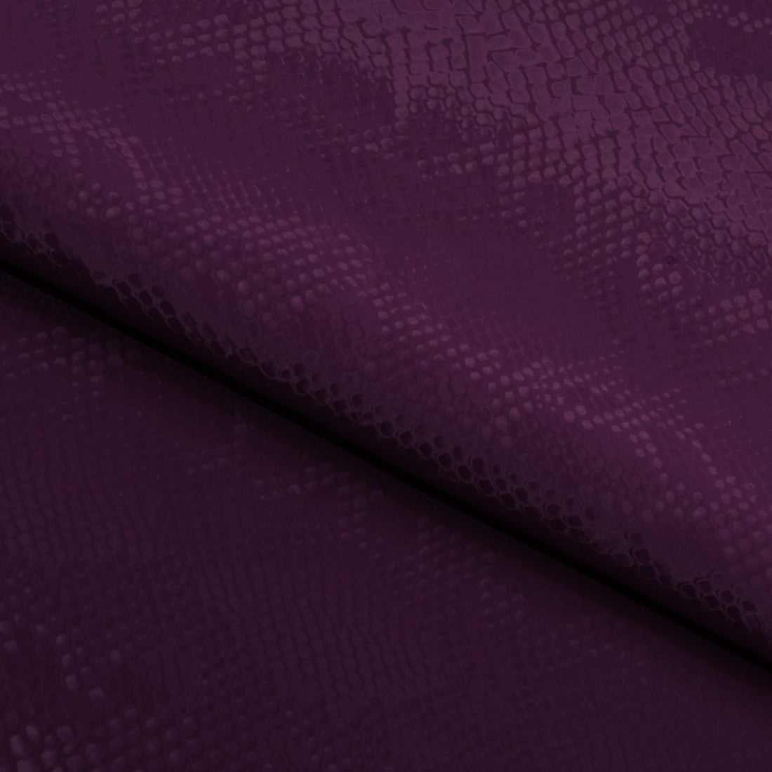 Serpent Polyester Spandex Slick Vinyl Fabric - Snake Skin Inspired Pattern, 54" Width (1 Yard)