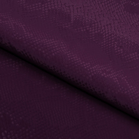 Serpent Polyester Spandex Slick Vinyl Fabric - Snake Skin Inspired Pattern, 54" Width (1 Yard)
