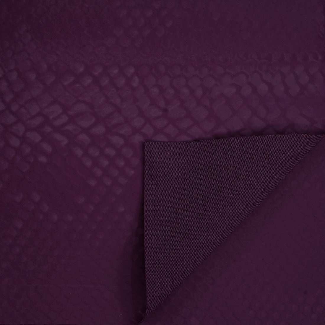 Serpent Polyester Spandex Slick Vinyl Fabric - Snake Skin Inspired Pattern, 54" Width (1 Yard)
