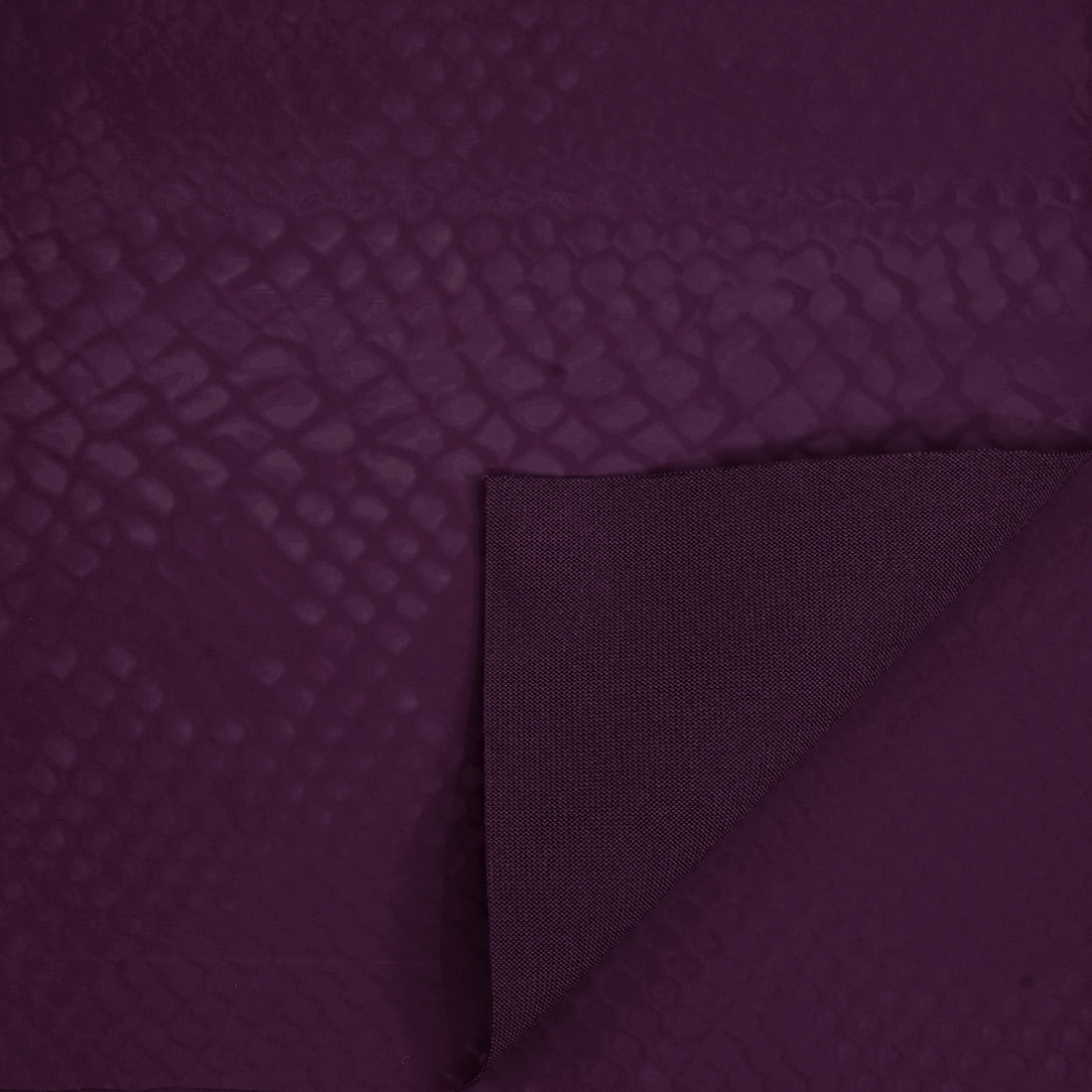 Serpent Polyester Spandex Slick Vinyl Fabric - Snake Skin Inspired Pattern, 54" Width (1 Yard)