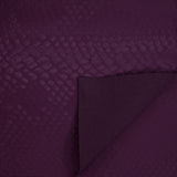 Serpent Polyester Spandex Slick Vinyl Fabric - Snake Skin Inspired Pattern, 54" Width (1 Yard)