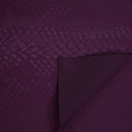 Serpent Polyester Spandex Slick Vinyl Fabric - Snake Skin Inspired Pattern, 54" Width (1 Yard)
