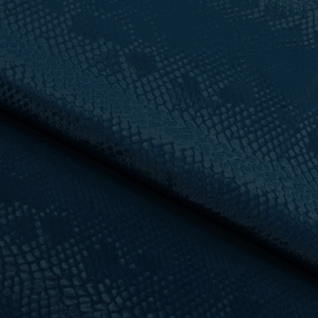 Serpent Polyester Spandex Slick Vinyl Fabric - Snake Skin Inspired Pattern, 54" Width (1 Yard)