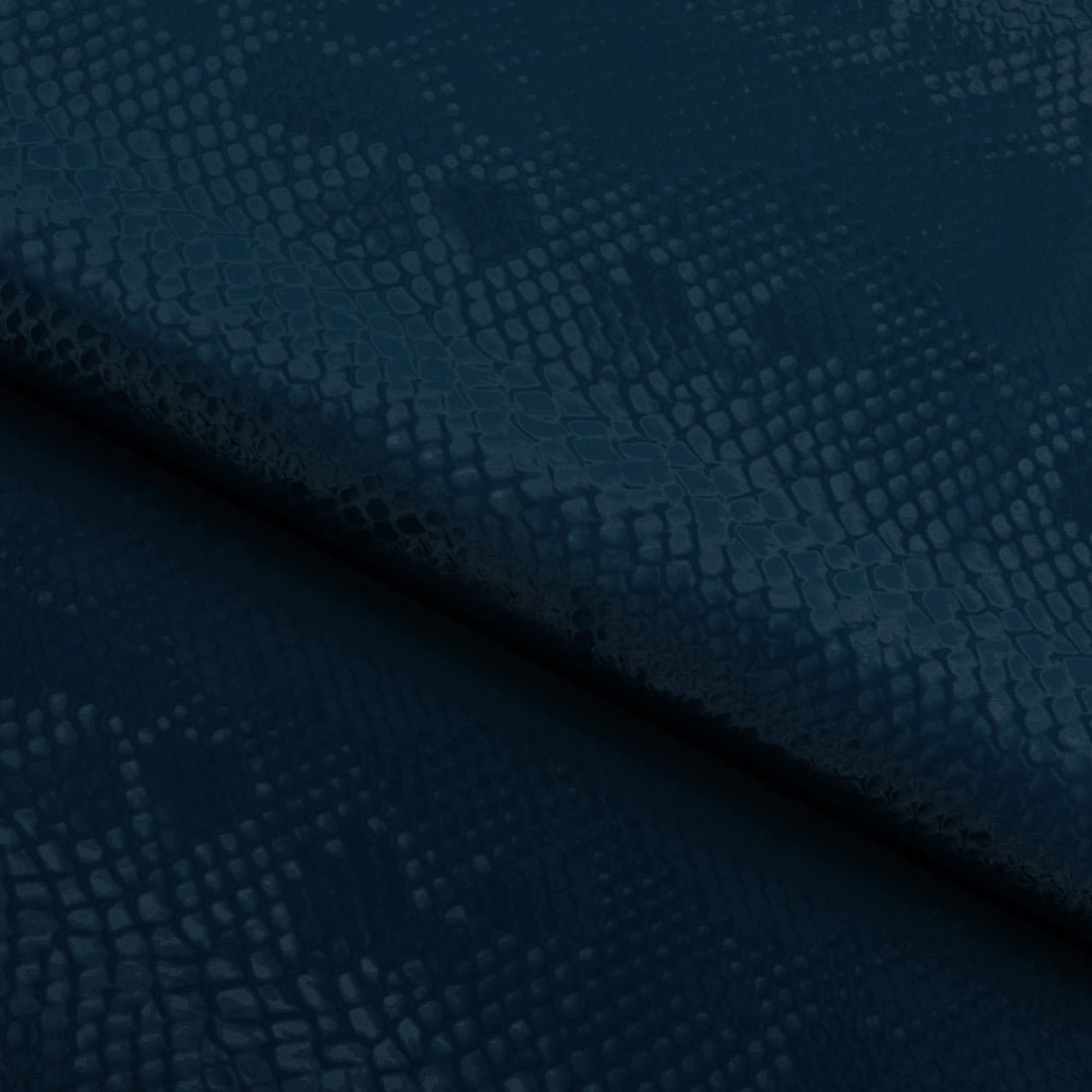 Serpent Polyester Spandex Slick Vinyl Fabric - Snake Skin Inspired Pattern, 54" Width (1 Yard)