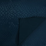 Serpent Polyester Spandex Slick Vinyl Fabric - Snake Skin Inspired Pattern, 54" Width (1 Yard)