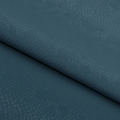 Serpent Polyester Spandex Slick Vinyl Fabric - Snake Skin Inspired Pattern, 54" Width (1 Yard)