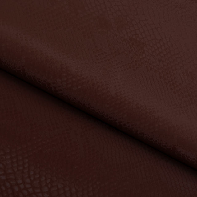 Serpent Polyester Spandex Slick Vinyl Fabric - Snake Skin Inspired Pattern, 54" Width (1 Yard)