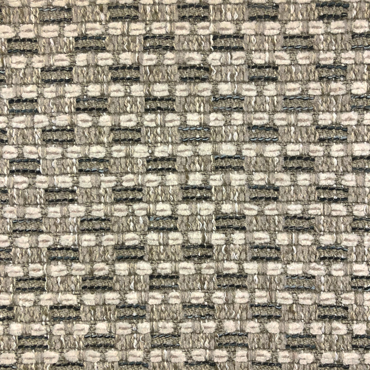 Seville Textured Woven Chenille Fabric - Ivory, Stone, Spa, 55" Width (1 Yard)