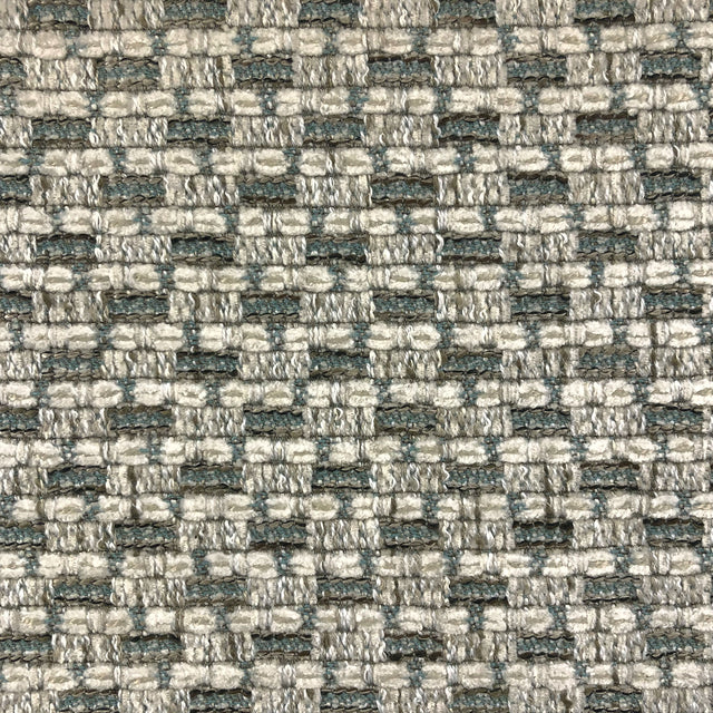 Seville Textured Woven Chenille Fabric - Ivory, Stone, Spa, 55" Width (1 Yard)