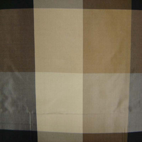 Seymour Silk Fabric - Striped Square Pattern, 54" Width (1 Yard)