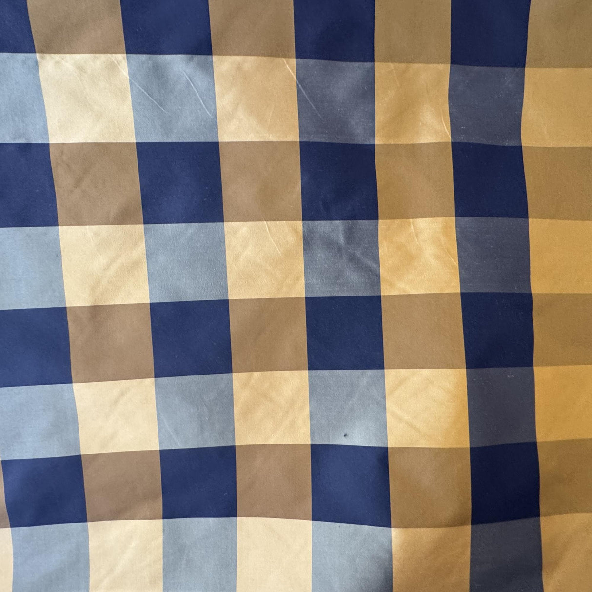 Seymour Silk Fabric - Striped Square Pattern, 54" Width (1 Yard)