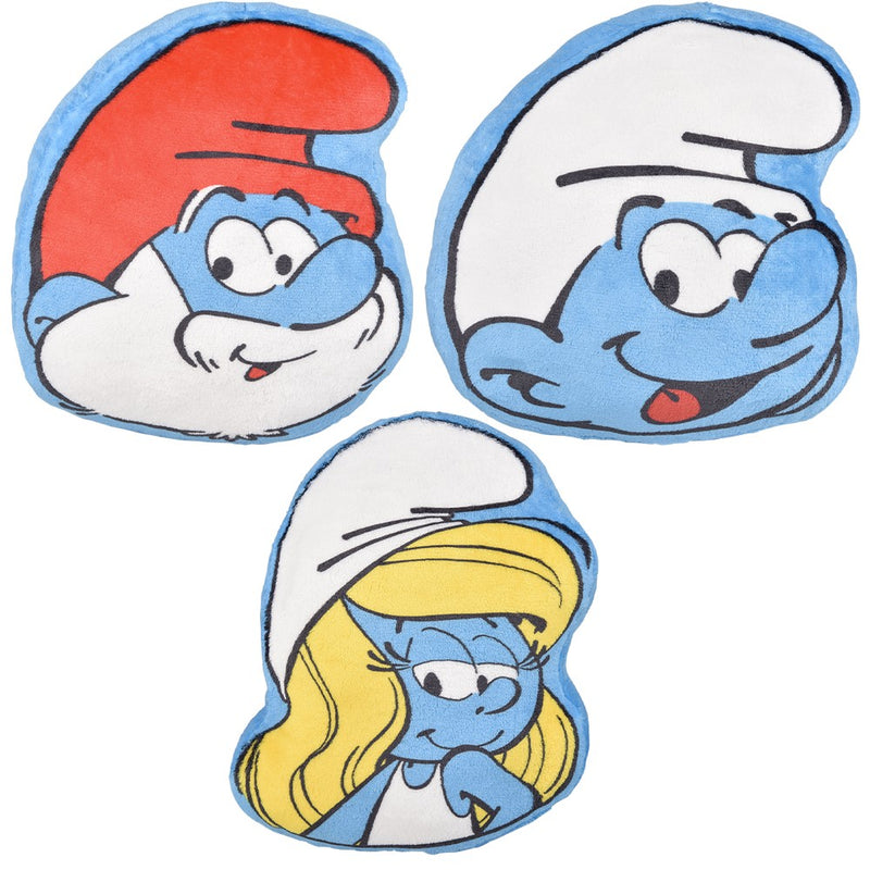 Smurf Head Pillows 3 Asst