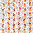 Festive Dogs In Hats 100% Cotton Fabric by the Yard