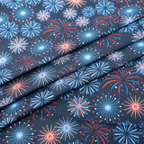 SINGER 100% Cotton Patriotic Fireworks Fabric by the Yard