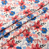 SINGER 100% Cotton Flags & Flowers Fabric by the Yard