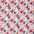 SINGER 100% Cotton Flags & Flowers Fabric by the Yard