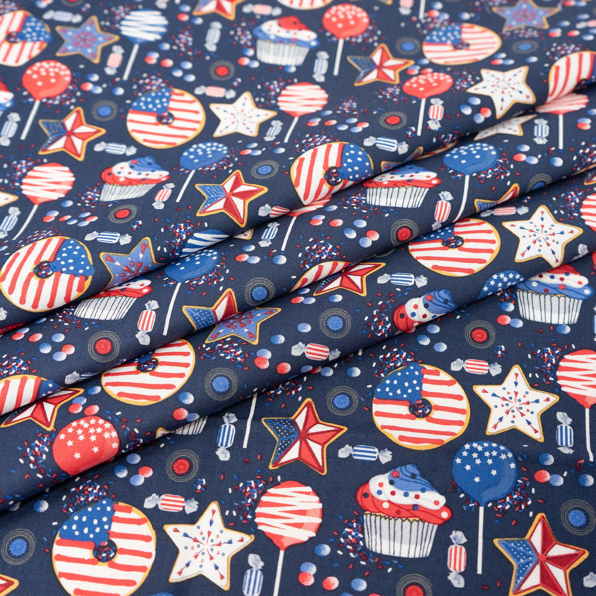 Patriotic Sweets 100% Cotton Fabric by the Yard