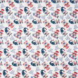 USA Gnomes 100% Cotton Fabric by the Yard