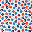 SINGER Patriotic Football Helmets Cotton Fabric by the Yard