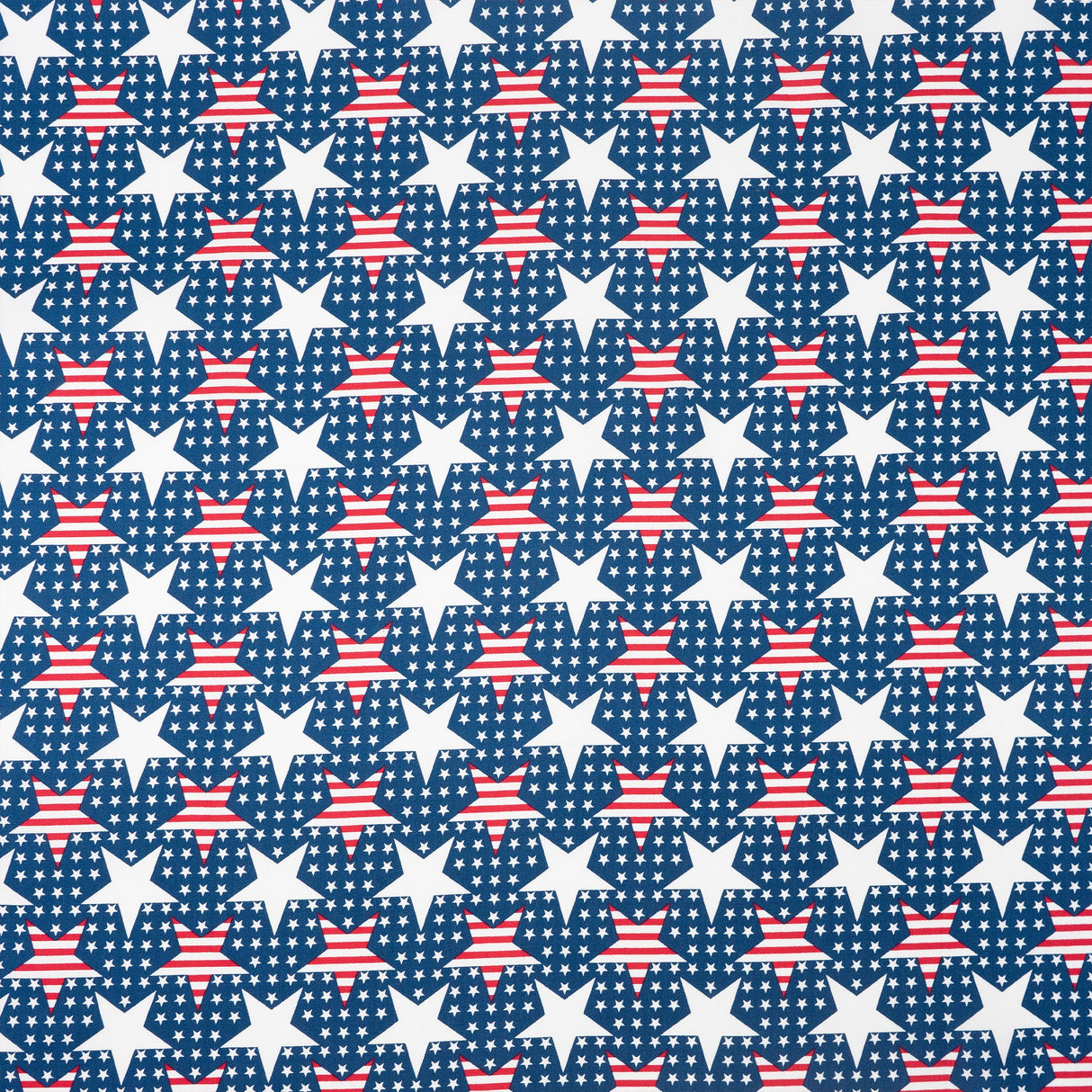 SINGER 100% Cotton Stripes In Stars On Dots Fabric by the Yard