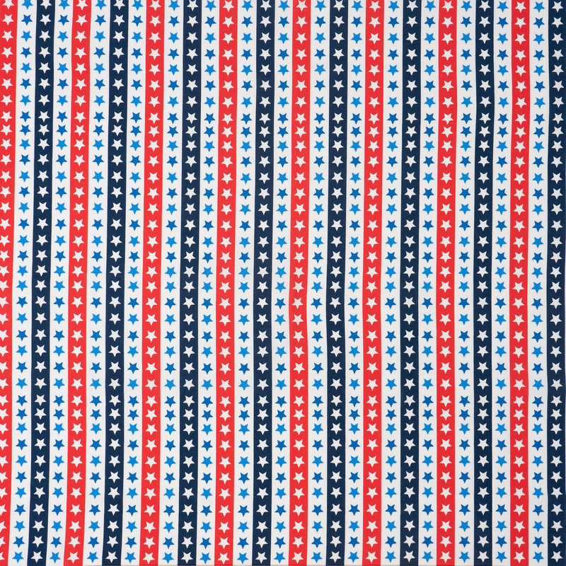 SINGER 100% Cotton Red White And Blue Stars Fabric by the Yard