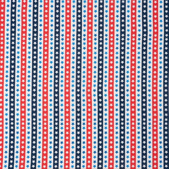 SINGER 100% Cotton Red White And Blue Stars Fabric by the Yard