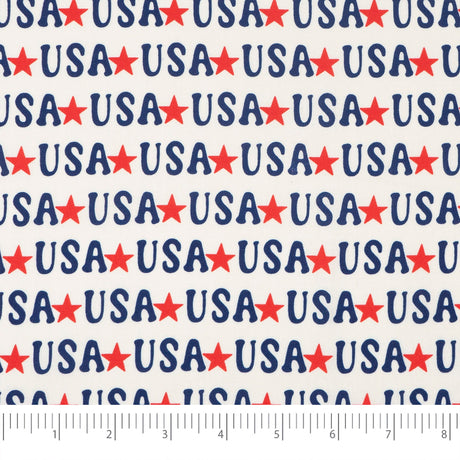 SINGER 100% Cotton Starred USA Fabric by the Yard