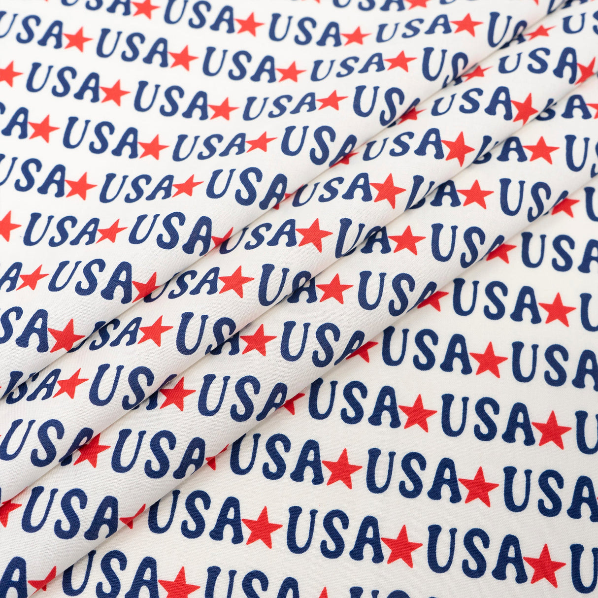SINGER 100% Cotton Starred USA Fabric by the Yard