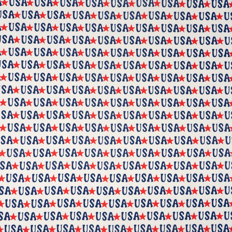 SINGER 100% Cotton Starred USA Fabric by the Yard