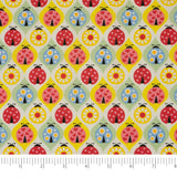 SINGER Colorful Ladybugs 100% Cotton Fabric by the Yard