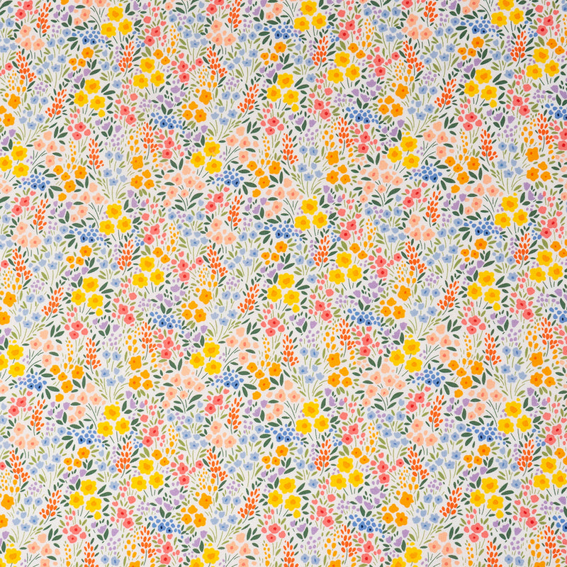 SINGER Spring Gnome Floral 100% Cotton Fabric by the Yard
