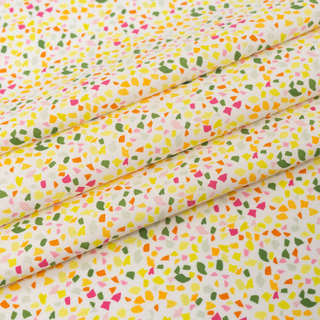 SINGER 100% Cotton Yellowparty Confetti Fabric by the Yard