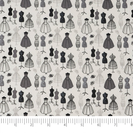 SINGER Dress Forms 100% Cotton Fabric by the Yard