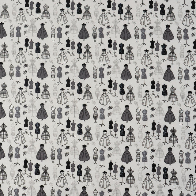 SINGER Dress Forms 100% Cotton Fabric by the Yard