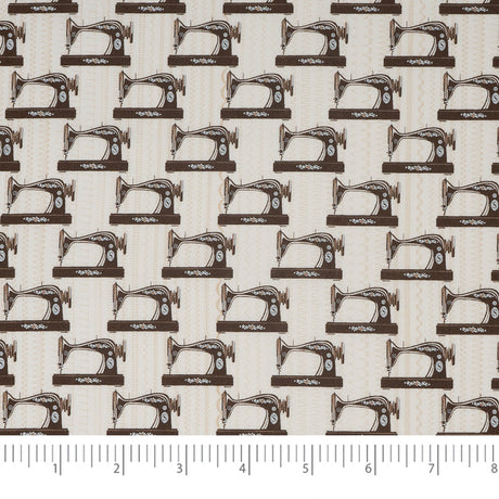 SINGER Fabric 100% Cotton Sewing Machines Cut by the Yard