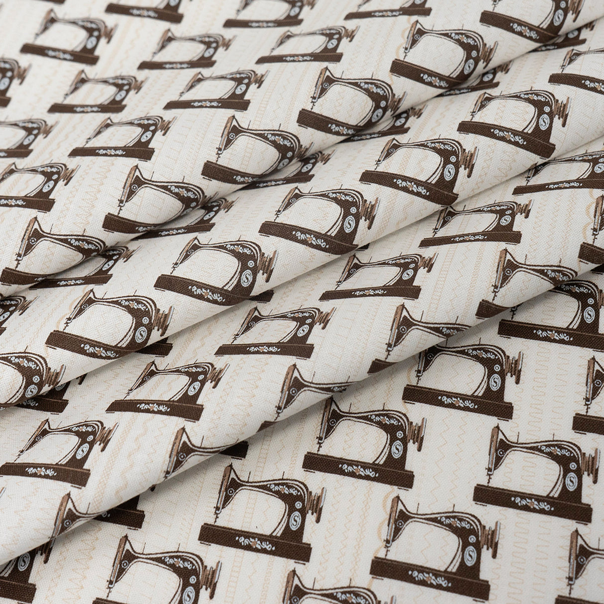 SINGER Fabric 100% Cotton Sewing Machines Cut by the Yard