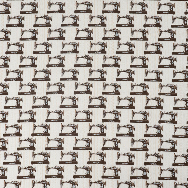 SINGER Fabric 100% Cotton Sewing Machines Cut by the Yard