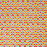 SINGER 100% Cotton Rainbow Geo Scallops Fabric by the Yard