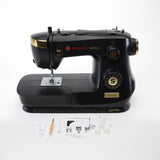 SINGER HD500 Classic Black Sewing Machine - Black, Vintage Inspired Design, Hard Carrying Case Bundle (1 Unit)