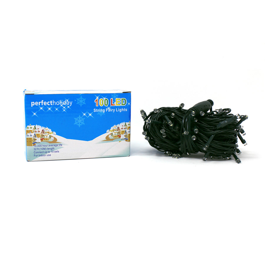 100 LED Green Wire String Light w connector Waterproof  White