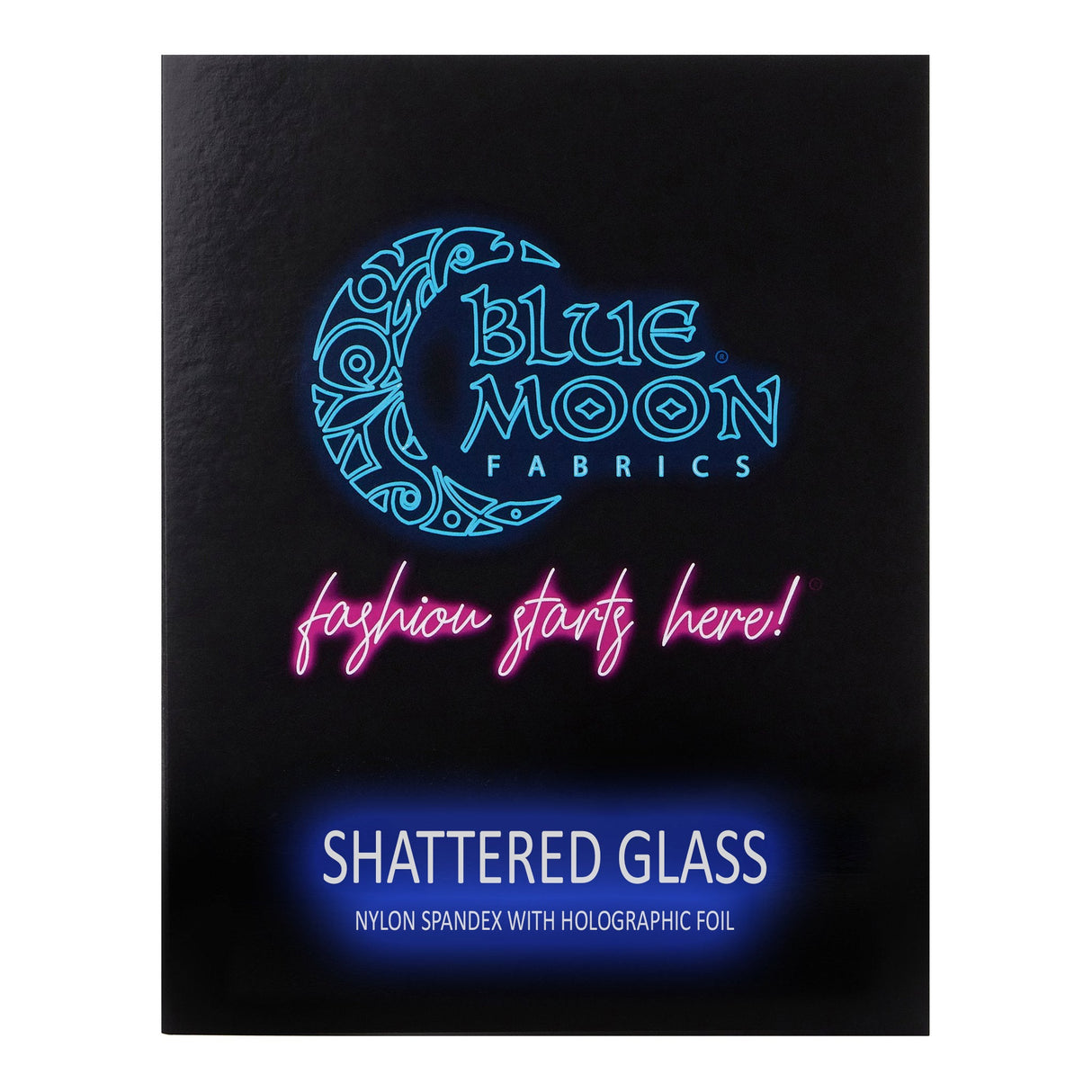 Foiled Spandex Shattered Glass Color Card
