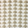 Shea Floral Metallic Sheer Fabric - Beige, Ivory, Taupe, White, 110" Width (1 Yard)