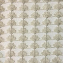 Shea Floral Metallic Sheer Fabric - Beige, Ivory, Taupe, White, 110" Width (1 Yard)